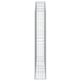 Arched Gabion Basket 200x30x180/200 cm Galvanised Iron 153469