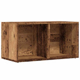 LP Storage Box Old Wood 69.5x34x36 cm Engineered Wood 855786