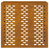 Air Conditioner Cover Rusty 110 x 50 x 105 cm Weathering Steel 865917