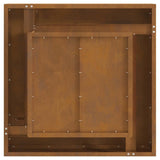 Fire Pit Brown 60 x 60 x 30 cm Weathering Steel 858955