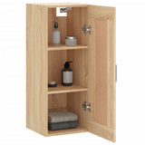 Wall Mounted Cabinet Sonoma Oak 34.5x34x90 cm Engineered Wood 830511