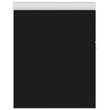 Sink Cabinet With Basin Black and White Engineered wood and Ceramic 3070821