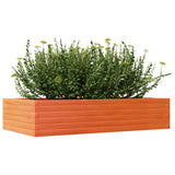 Garden Planter Wax Brown 110x60x23 cm Solid Wood Pine 847240
