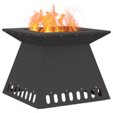 Fire Pit Black 48 x 48 x 40 cm Steel 858922