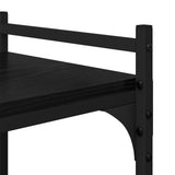Bookcase Black oak 76 x 32 x 192 cm Engineered wood 882171