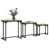Nesting Coffee Table 3 pcs Artisan oak Engineered wood 883532