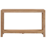 ZNTS Console Table 120x35x75 cm Solid Teak Wood 282850