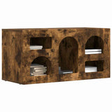 TV Cabinet Smoked Oak 80 x 35 x 40 cm Engineered Wood 891279