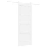Sliding Door ORKDAL White 78 x 202 cm Solid Pine Wood 3333695
