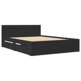 Bed Frame with Headboard without Mattress Black 120x200 cm 3295570