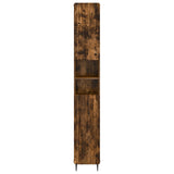 Bathroom Cabinet with Open Shelf ZWOLLE Smoked Oak 896380
