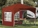 Pop-up Party Tent 192 x 192 x 245 cm Terracotta 42019831
