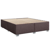 Box Spring Bed with Mattress Dark Brown 180x200 cm Fabric 3285970