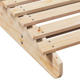 Sun Lounger 205x70x31.5 cm Solid Wood Pine 832580