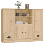 Highboards 3 pcs Sonoma Oak Engineered Wood 3185314