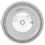Wash Basin 32.5x14 cm Ceramic Silver 143483