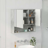 Mirror Cabinet Concrete Grey 59 x 17 x 55 cm Engineered Wood 883367