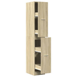 ZNTS Apothecary Cabinet Sonoma Oak 30x41x174.5 cm Engineered Wood 3309629