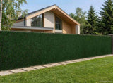 Artificial Fence Dark Green 1.5 x 6 m PVC and Steel 42042371