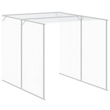 Chicken Cage with Run Light Grey 165x659x181 cm Galvanised Steel 3189115