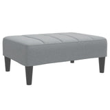 Footstool Light Grey 77x55x31 cm Fabric 4007380