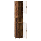 Bathroom Cabinet with Open Shelf HAARLEM Old Wood 896823