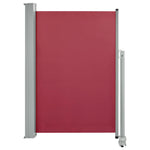 Patio Retractable Side Awning 120x300 cm Red 48345