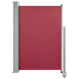 Patio Retractable Side Awning 120x300 cm Red 48345