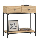 Console Table Sonoma Oak 75x34,5x75 cm Engineered Wood 833399