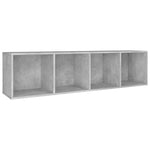 ZNTS Book Cabinet/TV Cabinet Concrete Grey 36x30x143 cm Engineered Wood 800148