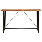 ZNTS Bar Table 180x70x107 cm Solid Wood Acacia and Iron 356378