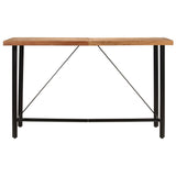 ZNTS Bar Table 180x70x107 cm Solid Wood Acacia and Iron 356378