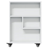 Narrow Storage Trolley White 48x13x68 cm Engineered Wood 855223