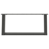 Coffee Table Legs U-Shaped 2 pcs Anthracite 60x cm Steel 4012750