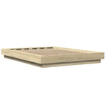 Bed Frame without Mattress Sonoma Oak 140x200 cm 3281191