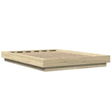 Bed Frame without Mattress Sonoma Oak 140x200 cm 3281191