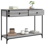 Console Table Grey Sonoma 100x34.5x75 cm Engineered Wood 834173