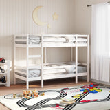 Bunk Bed without Mattress White 80x200 cm Solid Wood Pine 3284216