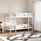 Bunk Bed without Mattress White 90x190 cm Single Solid Wood Pine 3284222