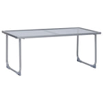 4 Piece Garden Lounge Set Fabric & Steel Taupe 44354
