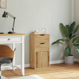 Side Cabinet with Drawers ODDA 40x24x79 cm Solid Wood Pine 4103597