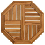 Table Top 50x50x2.5 cm Octagonal Solid Wood Teak 366663