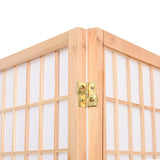 Folding 4-Panel Room Divider Japanese Style 160x170 cm 352084