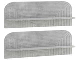 Wall Shelf 2 pcs Concrete Grey 80.5 x 13.5 x 37.5 cm 8014953