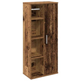 Bathroom Cabinet with Roll Holder Old Wood 39x22x90 cm 858531