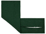 Cushion with Pillow HOUTEN 2 pcs Dark Green Faux Linen 934268