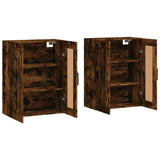 Wall Mounted Cabinets 2 pcs Smoked Oak Engineered Wood 3198046
