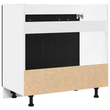 Sink Bottom Cabinet Black Oak 80x46x81.5 cm Engineered Wood 863227