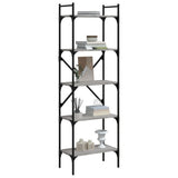 Bookcase 5-Tier Grey Sonoma 56x31,5x174 cm Engineered Wood 833346