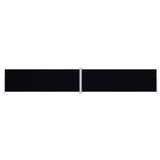 Side Awning Black Polyester with PU coating, steel, aluminium 318078